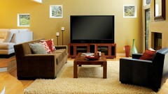 TV couch home interior