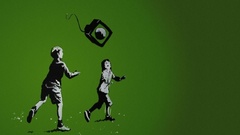 TV graffiti banksy