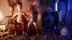 TV paintings family funny