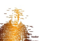 TV shows game of thrones typographic portrait