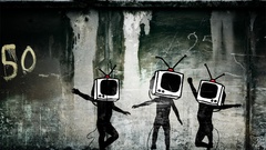 TV surreal street art