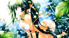 Twintails Anime green eyes