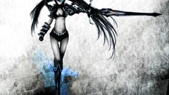 Twintails black hair black