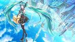 Twintails detached sleeves vocaloid