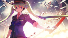 Twintails hats Aircraft uniforms
