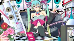 Twintails meganekko detached sleeves