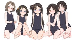 Twintails short hair brown