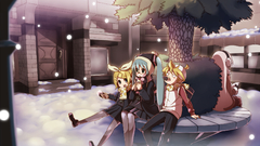 Twintails winter vocaloid hatsune