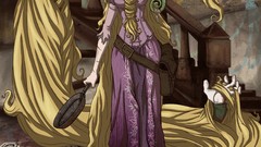 Twisted Princess cartoons Rapunzel artwork Disney Company 