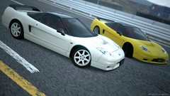 Two video games gran turismo 5 type r honda nsx GT5