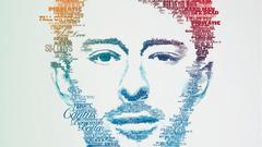 Typographic portrait Typography radiohead