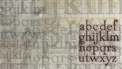 Typography alphabet