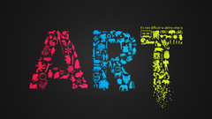 Typography artwork CMYK