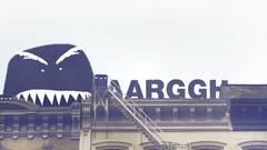 Typography August grunge