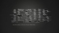 Typography Bible Jesus Christ