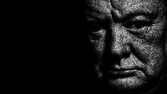 Typography black background artistic grayscale Winston 