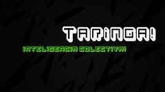 Typography black background website Taringa