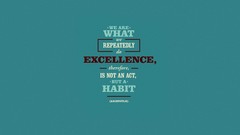 Typography blue background minimalistic