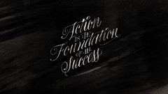 Typography calligraphy motivation success minimalistic 