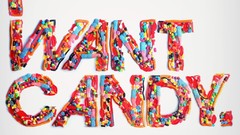 Typography Candies font experimental