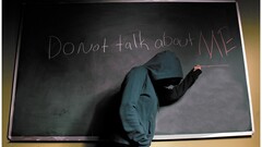 Typography chalkboard hood alone indoors hoods