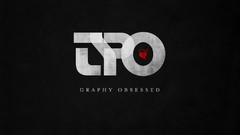 Typography dark background minimalistic