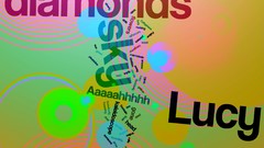 Typography Diamonds The Beatles skies lucy LSD