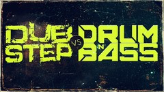 Typography dubstep dnb drum and bass