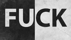 Typography Fuck minimalistic