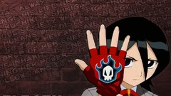 Typography gloves bleach kuchiki rukia