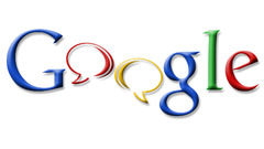 Typography google artwork white