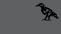 Typography grayscale Edgar Allan