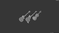 Typography guitars minimalistic