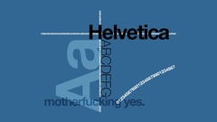 Typography Helvetica Hell Driver