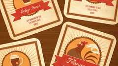 Typography illustrations minimalistic artwork