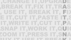 Typography Lyrics daft punk technologic
