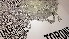 Typography Maps Toronto