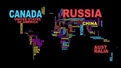 Typography Maps world map