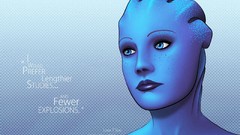 Typography mass effect 2 blue eyes mass effect liara tsoni blue 