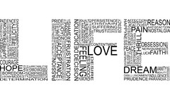 Typography minimalistic artwork