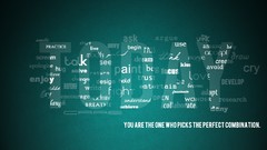 Typography minimalistic artwork