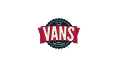 Typography minimalistic vans