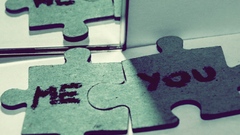 Typography mirror puzzles reflection