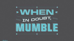 Typography motivation funny doubt minimalistic grey background