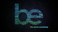 Typography motivational word clouds Simple Background artwork