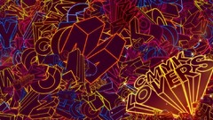 Typography multicolor CMYK