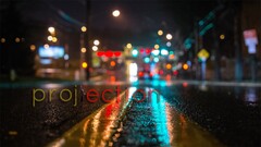 Typography night urban lights digital art City