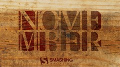 Typography November wood texture Smashing magazine