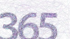 Typography numbers minimalistic