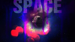 Typography outer space